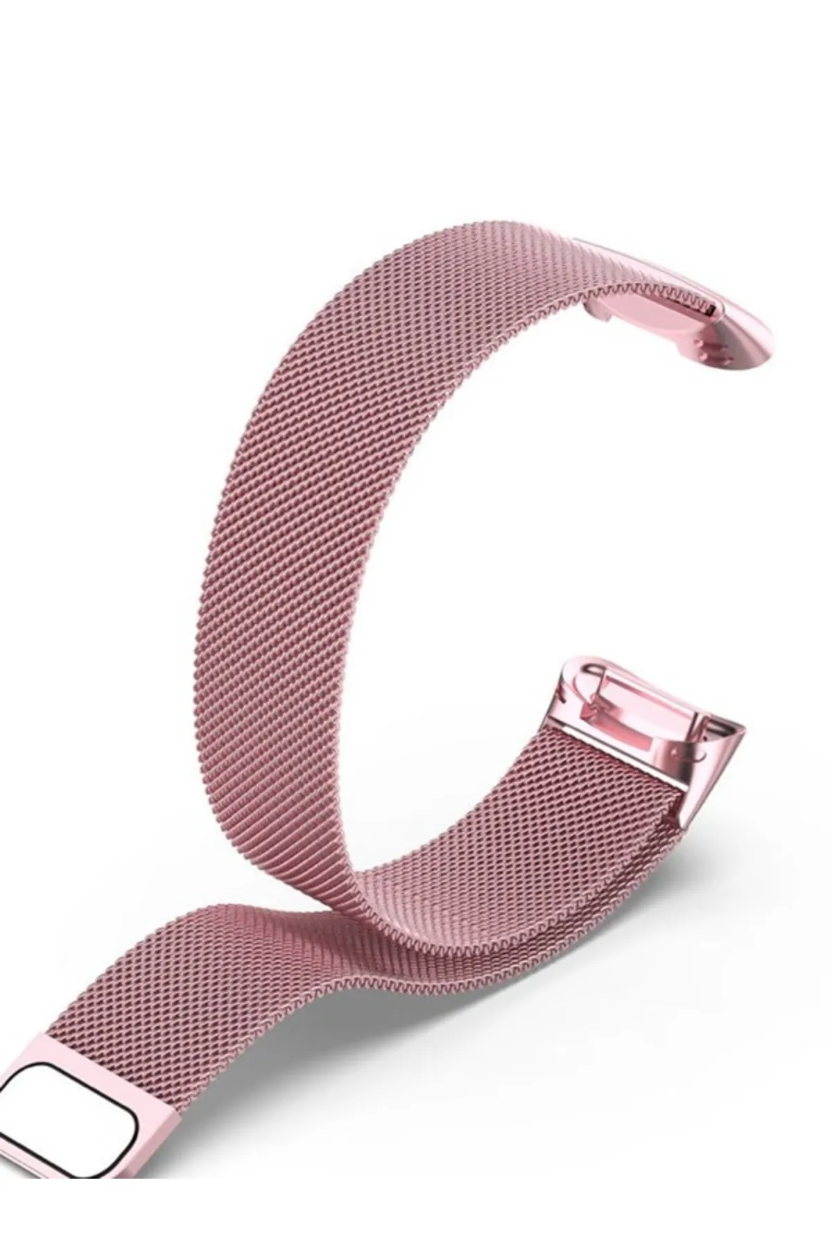 MarkaCase Fitbit Charge 6 Için Manyetik Metal Saat Kordonu - Rose görsel 2