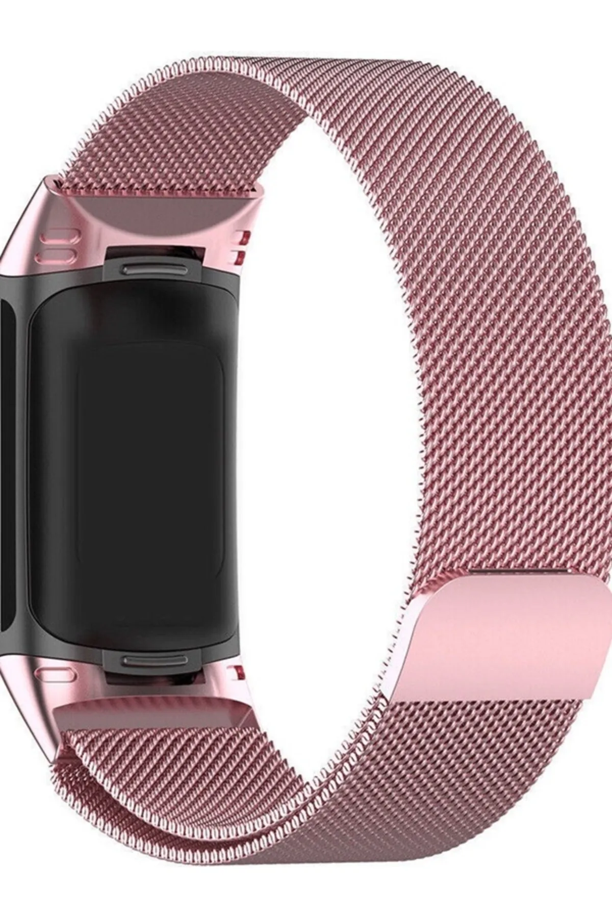 MarkaCase Fitbit Charge 6 Için Manyetik Metal Saat Kordonu - Rose görsel 4