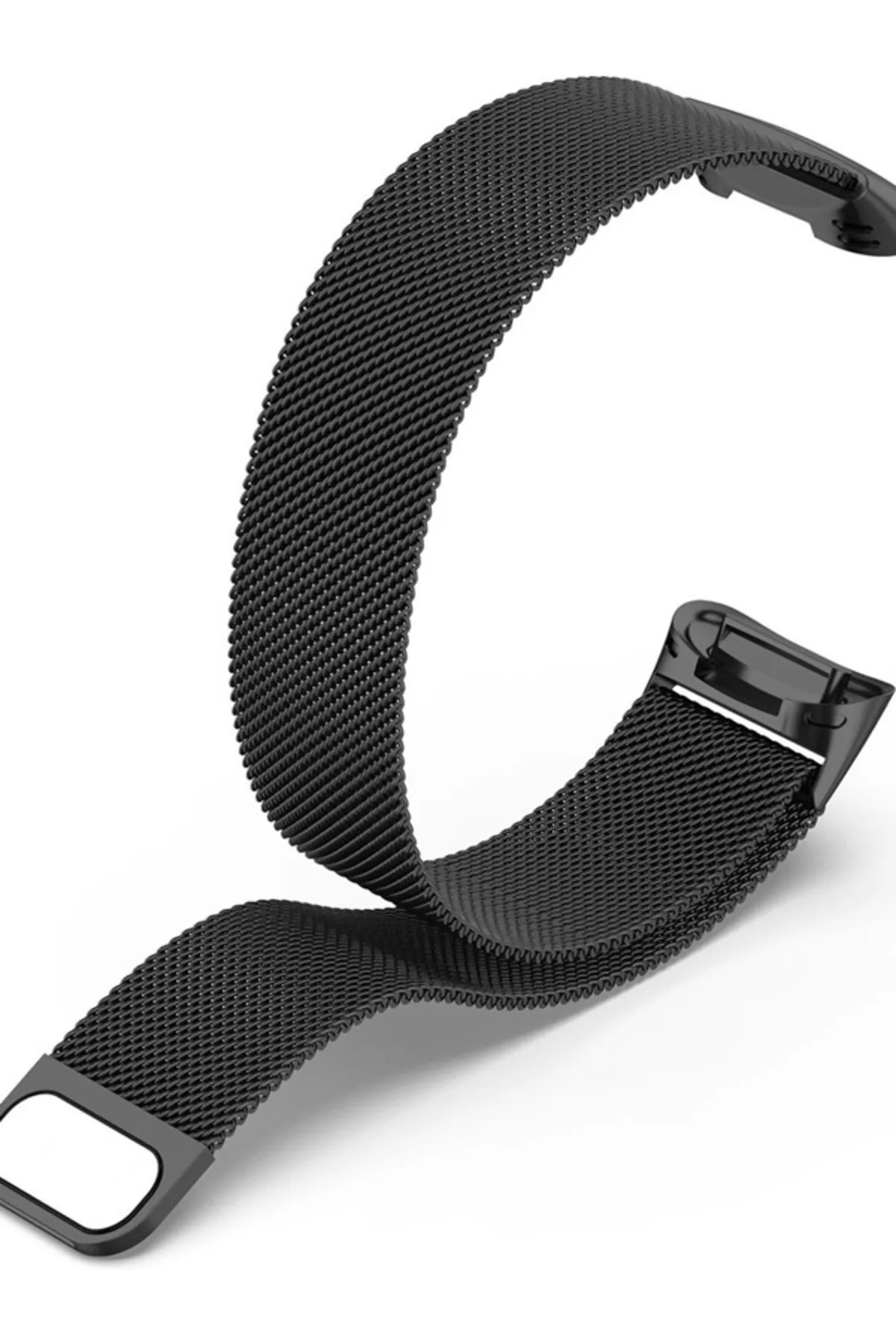 MarkaCase Fitbit Charge 6 Için Manyetik Metal Saat Kordonu - Siyah görsel 4