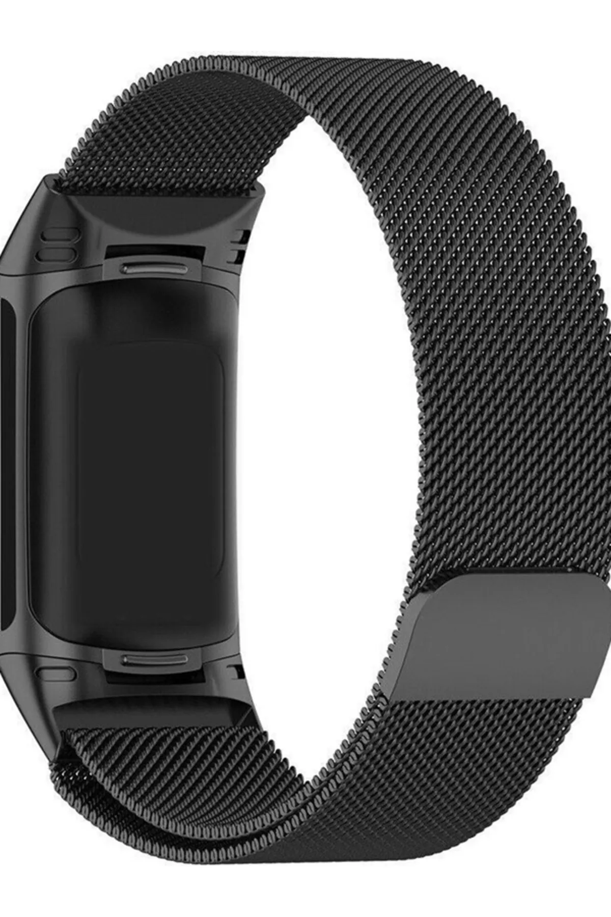 MarkaCase Fitbit Charge 6 Için Manyetik Metal Saat Kordonu - Siyah görsel 5
