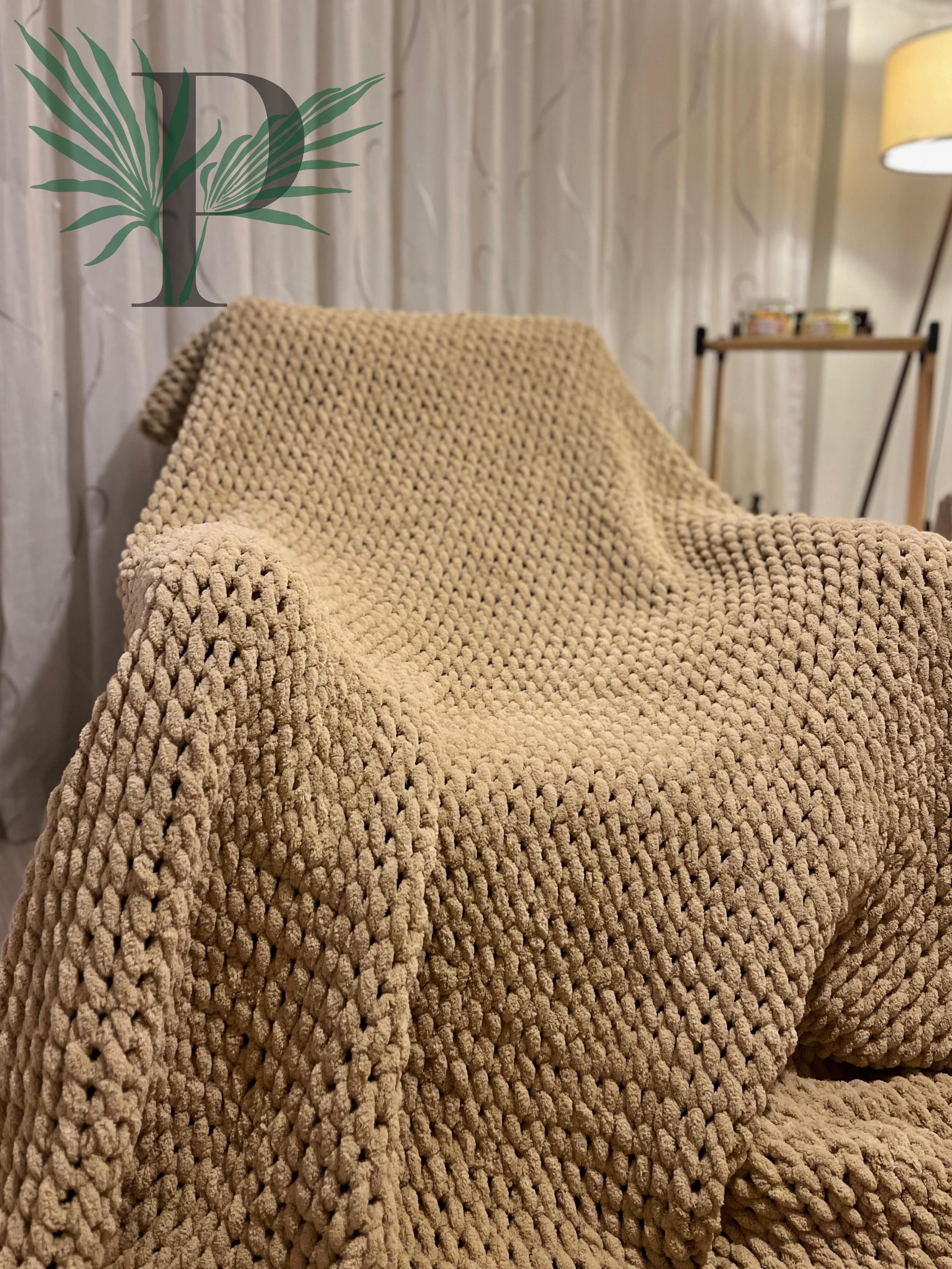 Palm Puffy Sütlü Kahve 150x200cm Tek Kişilik Battaniye