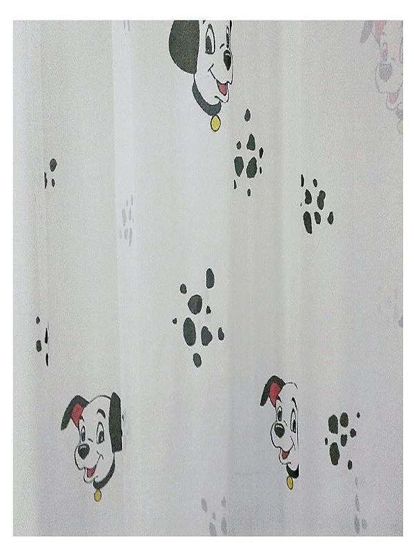 Brillant Tül Perde-Sevimli Köpekler-Çocuk Odaları İçin-EN: 185 cm: Boy: 203 cm-1/2 Pile görsel 4