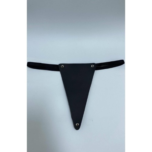 Suni Yumuşak Deri Harness Tanga Külot 81077
