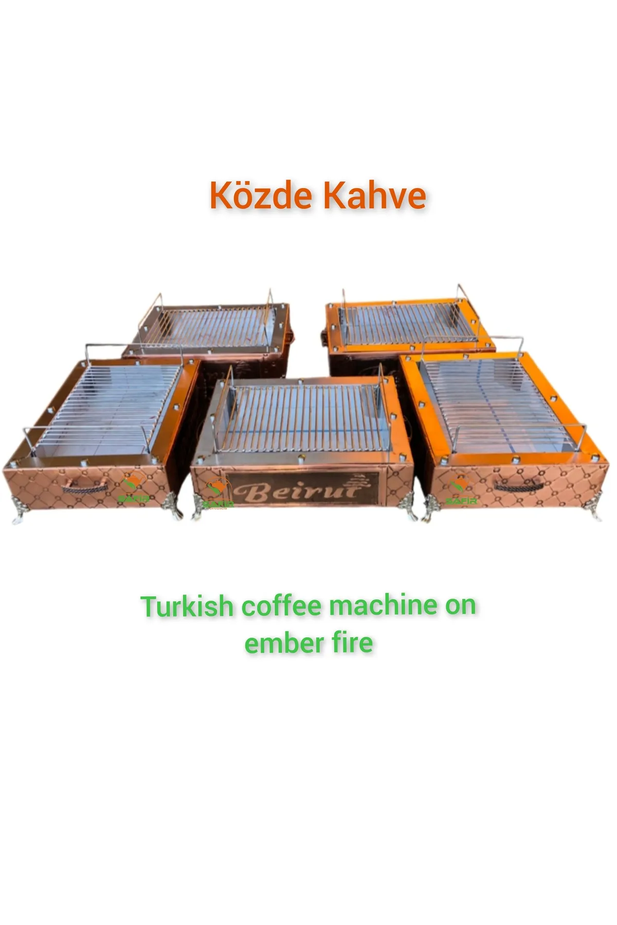 SAFİR ÇAY KAZANLARI Közde Kahve Mangalı Közde kahve makinesi Safir Közde Kahve ısıtıcısı