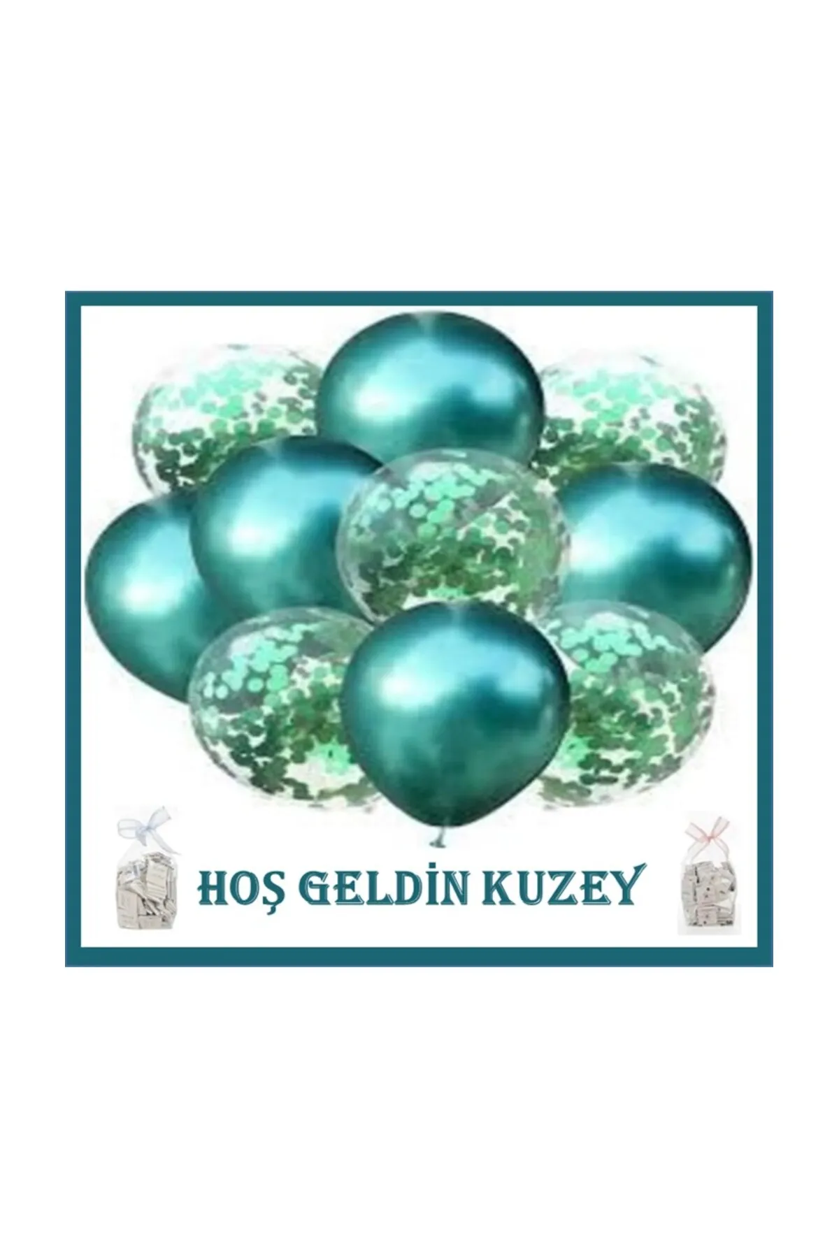 BEBEK YENİ DOĞAN DOĞUM GÜNÜ BALON BASKILI 50 Lİ DÖKME ÇİKOLATA görsel 6