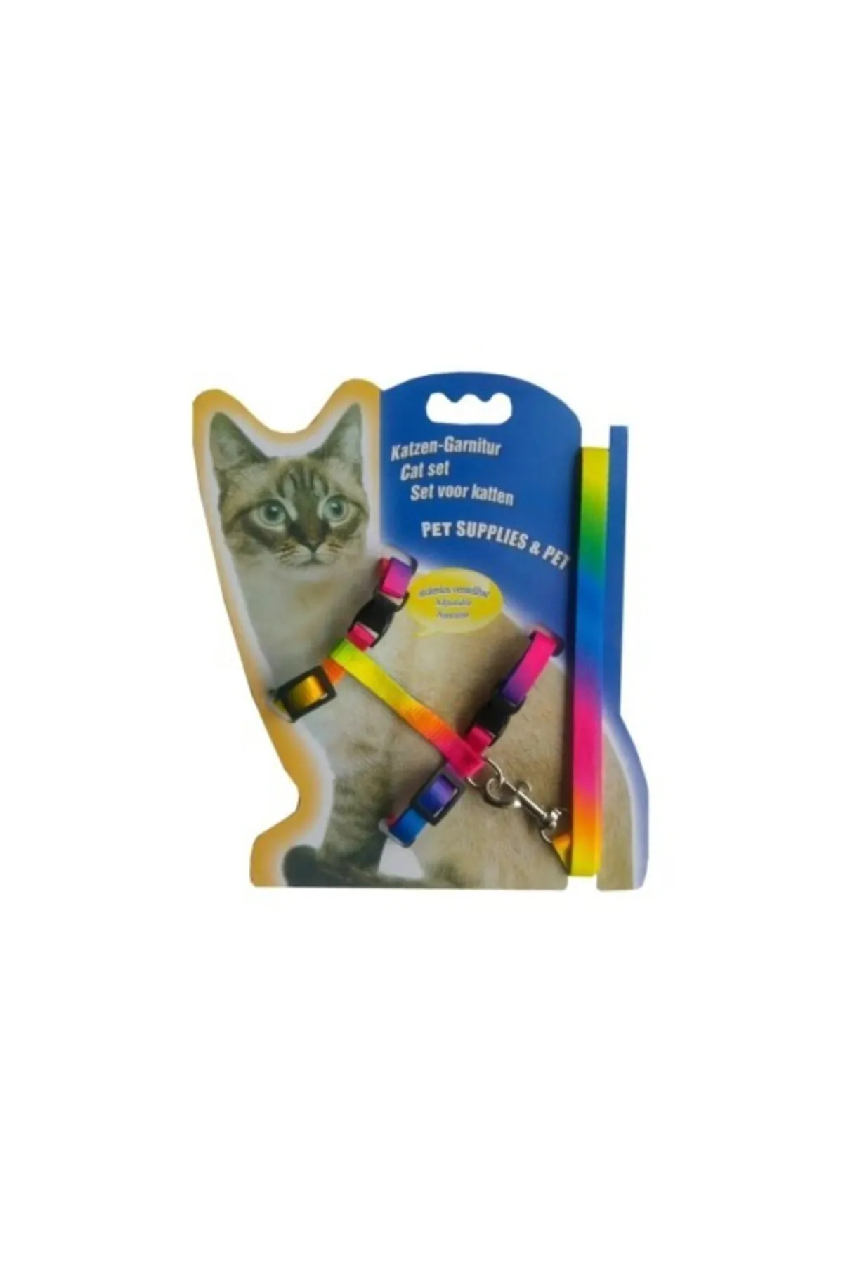 Multicolor Kedi Tasması