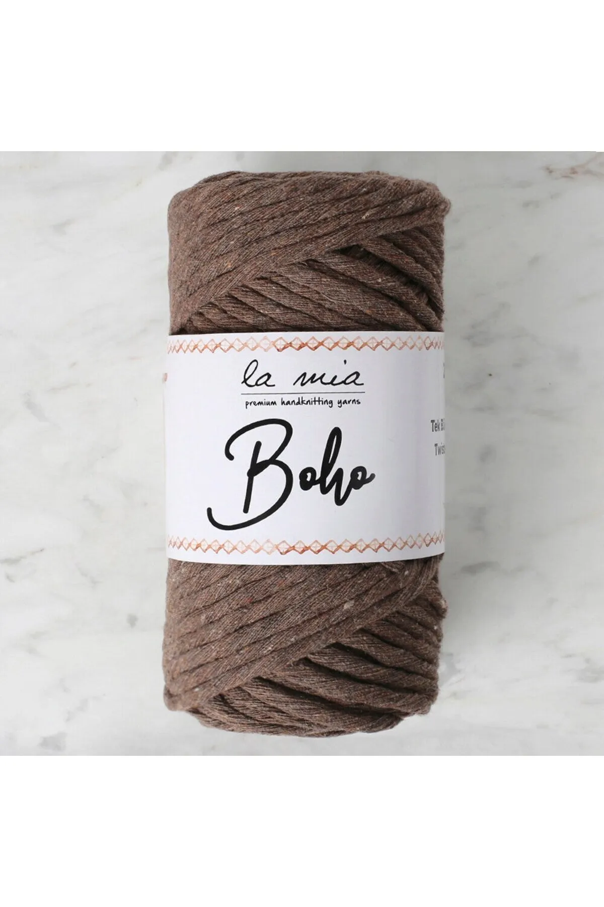 La Mia Boho Koyu Kahve Büküm Makrome İpi - L158 - 33996