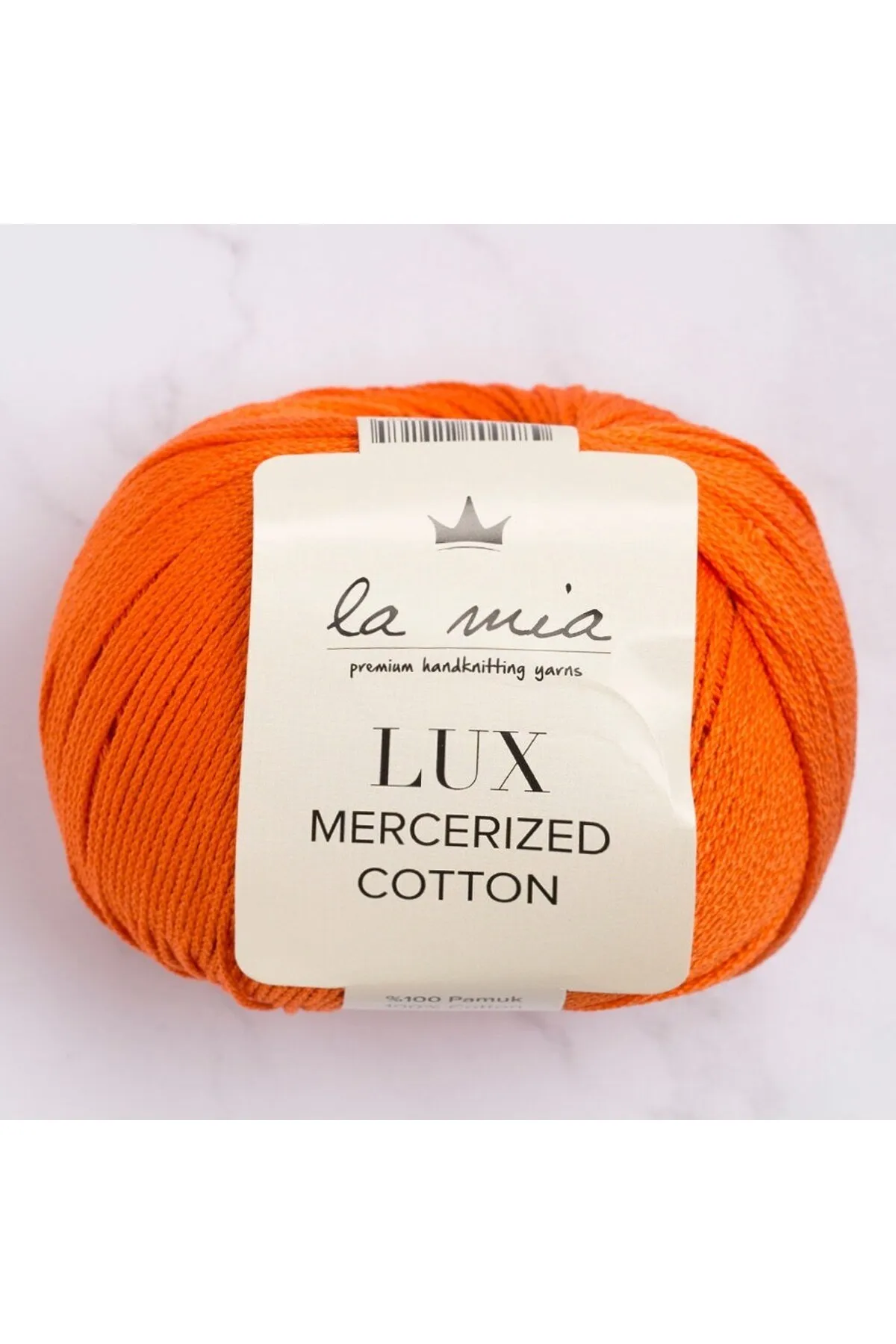 La Mia Lux Mercerized Cotton Turuncu El Örgü İpi - 194 - 33755