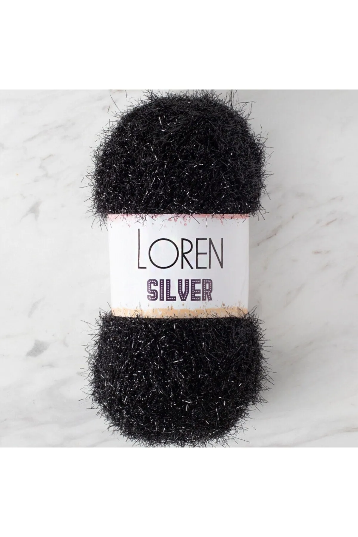 LOREN SILVER SİYAH EL ÖRGÜ İPİ - RS1001 - 34093