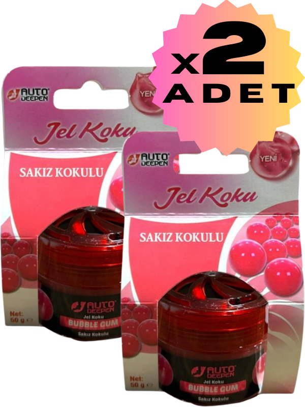 2li Sakız Kokulu Jel Koku Oto Ve Oda Kokusu Araç Araba Kokusu Ayakkabılık Banyo Wc Koku