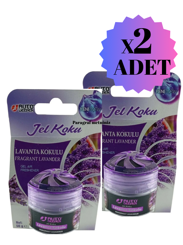 2Lİ Lavanta Kokulu Oto Jel Koku Oto Ve Oda Jel Koku Araç Koku Araba Kokusu Oda Kokusu
