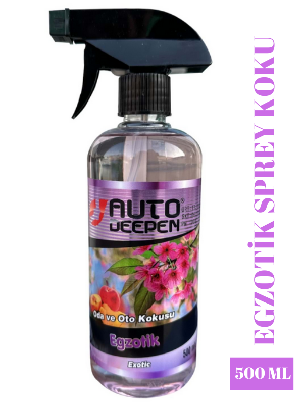 EGZOTİK Sprey Oda Ve Oto Koku 500 ML Araba Kokusu Oda Kokusu Oto Koku