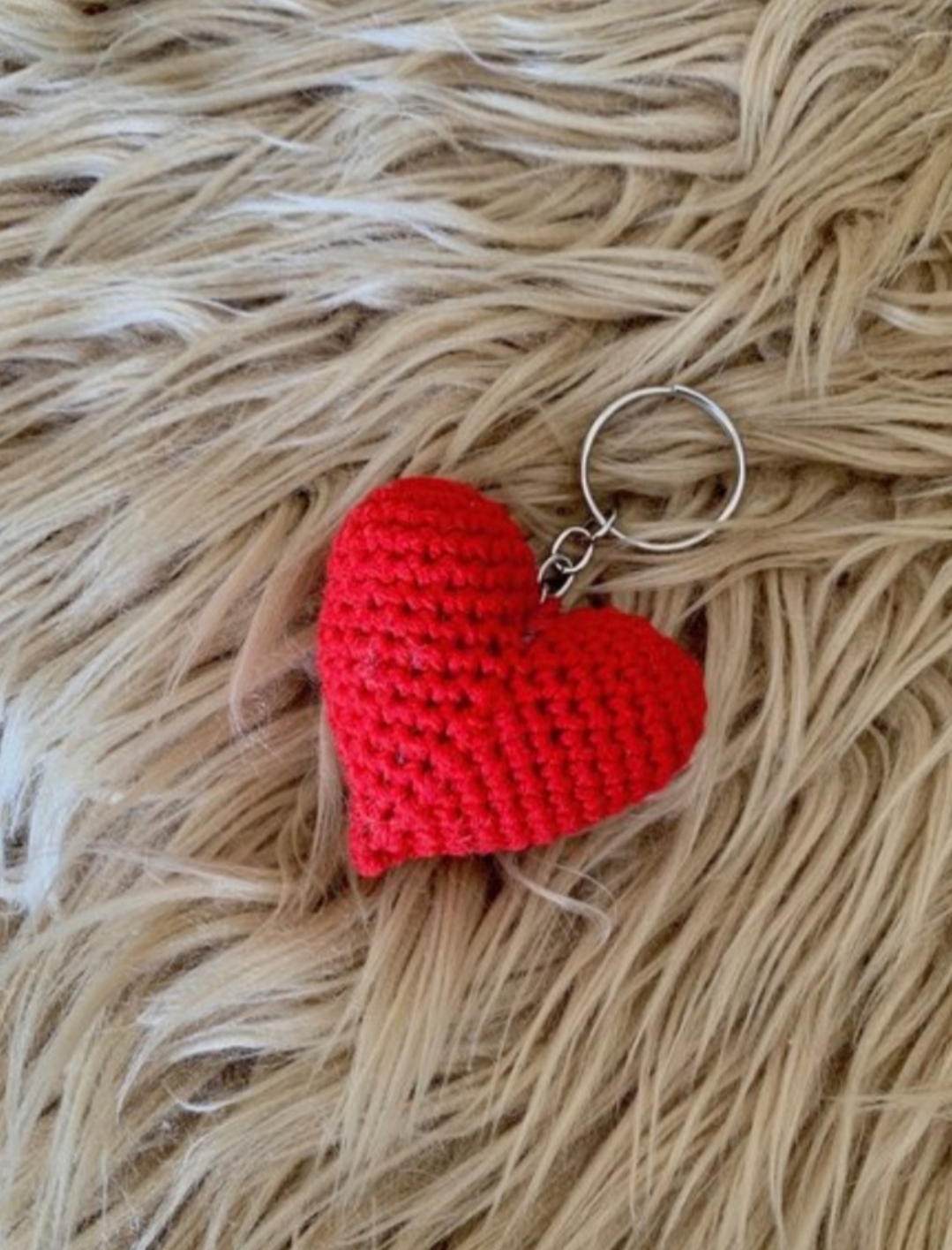Amigurumi kalp anahtarlık kına nişan düğün hatırası