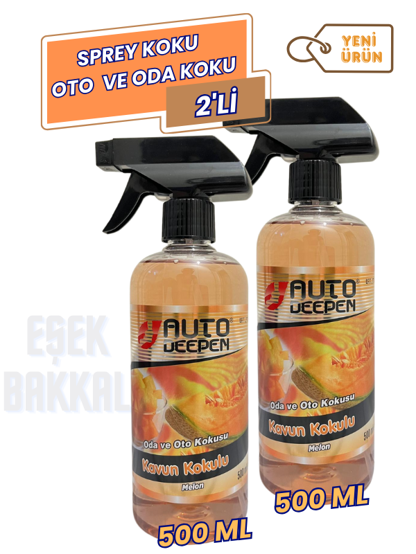 2Lİ Kavun Sprey Oto Koku Ve Oda Kokusu Araba Kokusu 500 MLx2