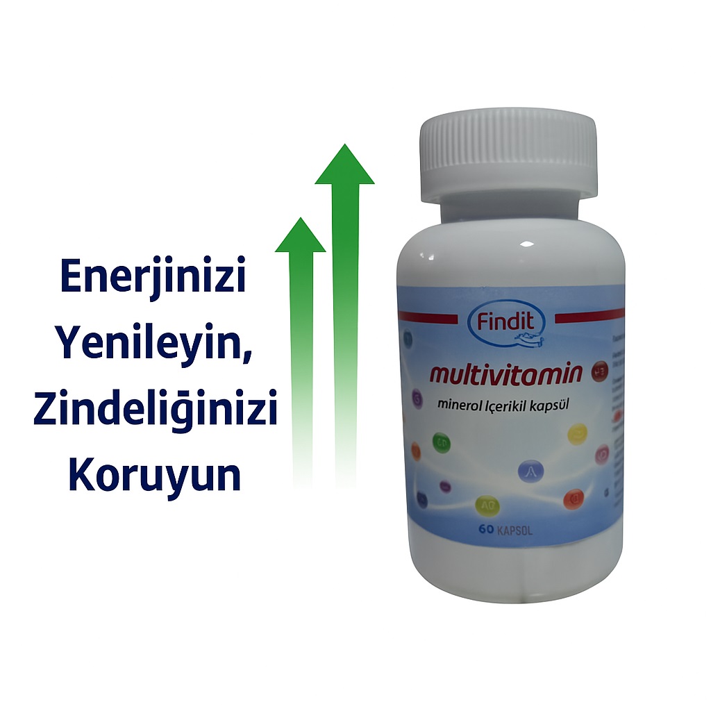 Multivitamin ve Mineral İçerikli Kapsül, 60 Adet, Günlük Destek Takviyesi görsel 4
