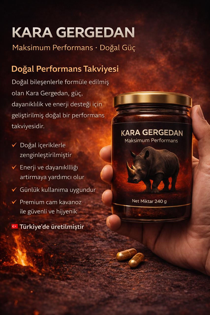 KARA GERGEDAN Performans Macun 240 gr görsel 3
