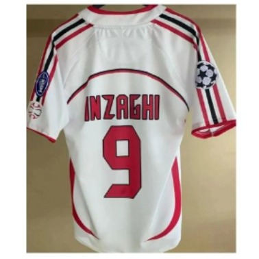 SPORMAN Milan'ın Inzaghi Özel Tasarım Futbol Forması Beyaz (BEYAZ)