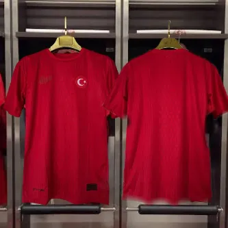 SPORMAN Yeni Sezon Desenli Türkiye Kırmızı Milli Takım Halı Saha Forması T-shirt Tişört