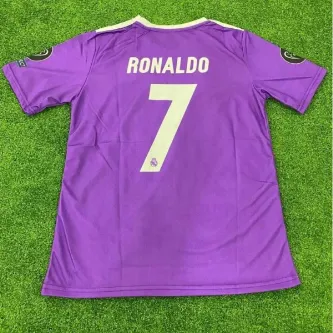 Pele Sport Mor Real Madird C.ronaldo Cardiff 2016-17 Final Kısa Kol Forması Ronaldo Mor 92348773