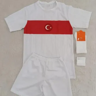 Pele Sport Çocuk Türkiye Yeni Sezon 2023/24 Milli Takım Beyaz Forma