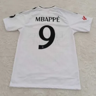 Pele Sport Mbappe R.madriddd Yetişkin Forması Yeni Sezon(BEYAZ)