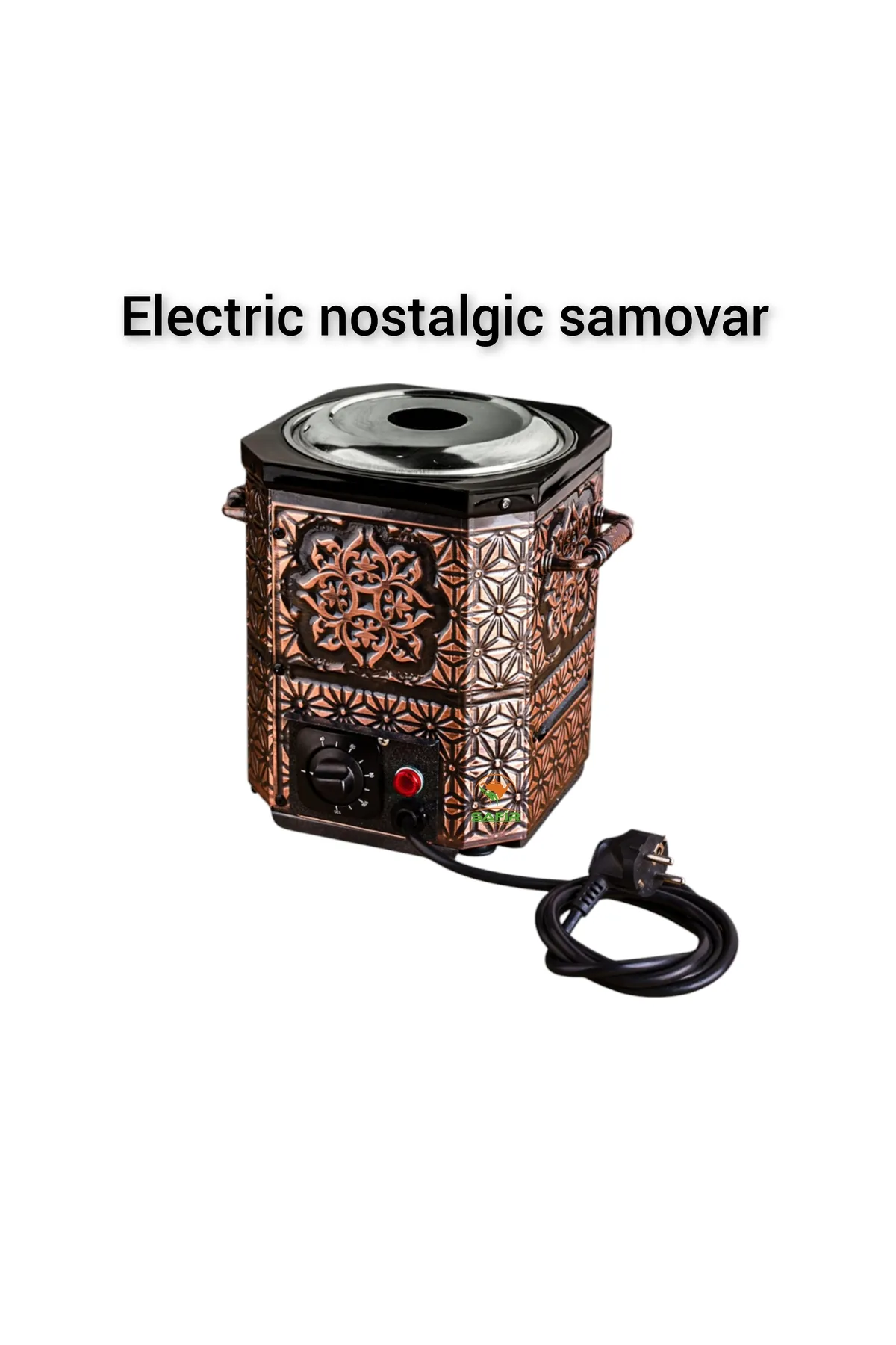 SAFİR ÇAY KAZANLARI Nostaljik Semaver Bakır Semaver Elektrikli Bahçe Semaveri Balkon Semaver Safirim Semaver görsel 2