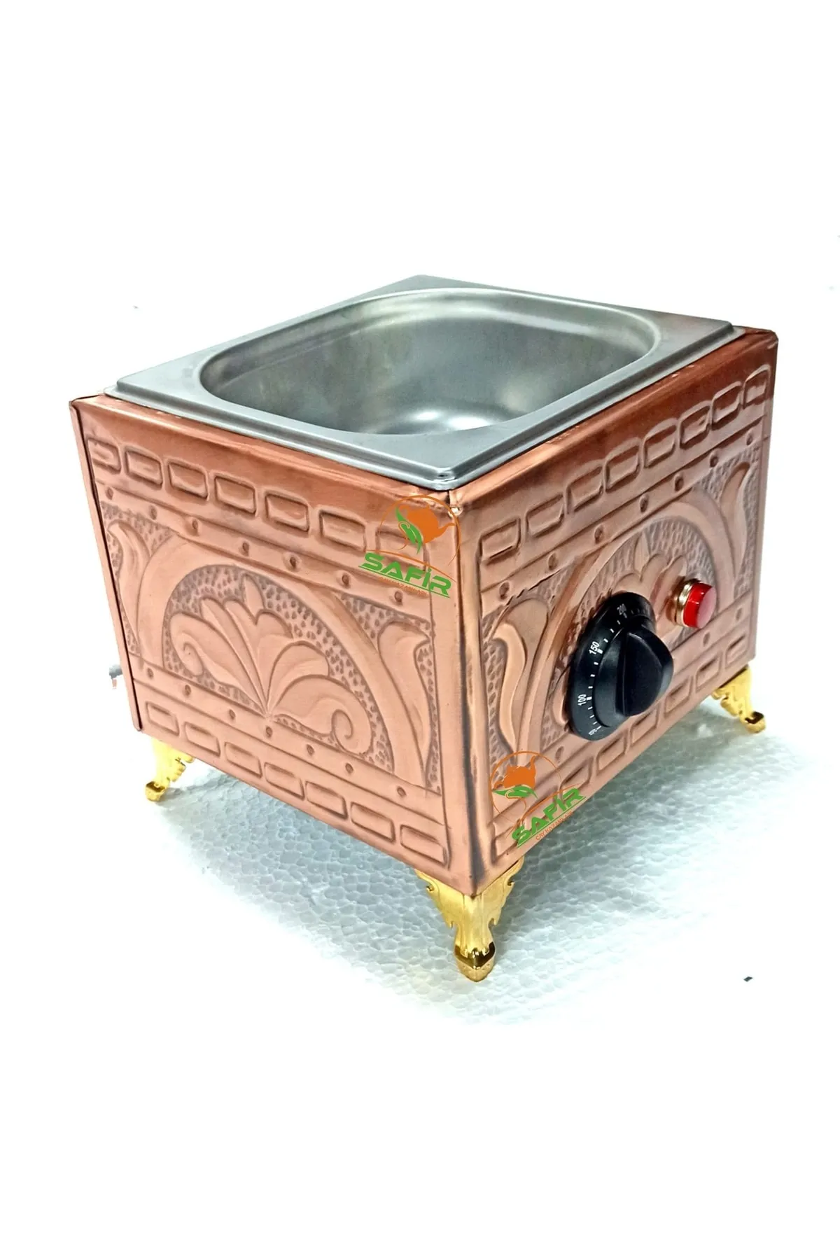 SAFİR ÇAY KAZANLARI Safir Bakır Kumda Kahve Makinesi Küçük Boy 19x18 Cm Bakır Kumda Kahve Bakır Renk Safir Çay Kazanları görsel 3