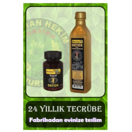 SARYA COSMETİC Fit X Nit Sirke + Fit X Slim 60 Kapsül Detox Seti