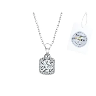 ZEY GÜMÜŞ Zirconia Taşlı Halo Kolye 925 Ayar Gümüş