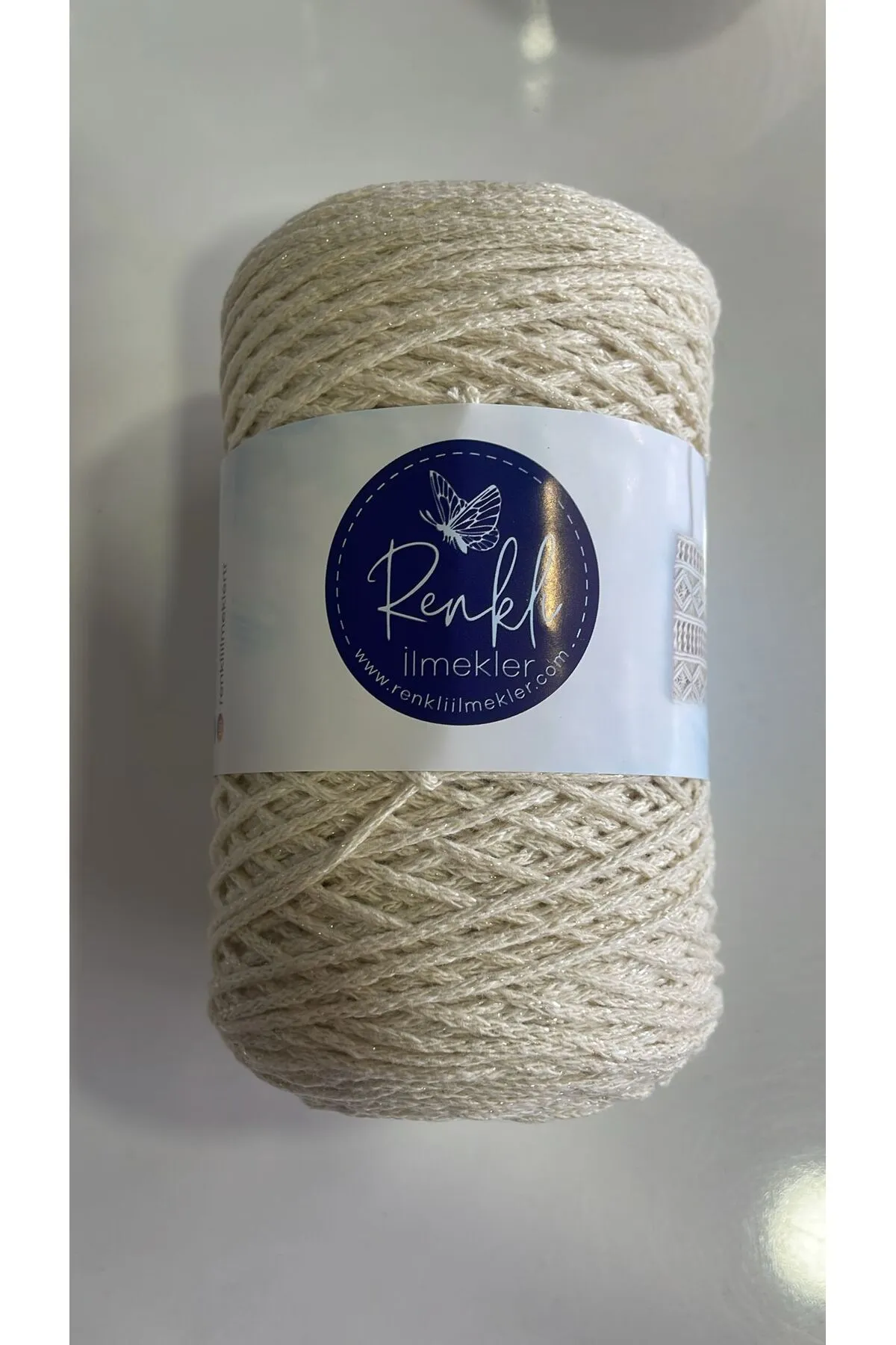 Renkli ilmekler Cotton Simli Makrome 2Mm - 250 gr 250m görsel 3