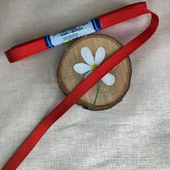 SavBrand 10 Metre Kırmızı Grogren Kurdele (1 Cm)