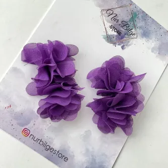 SavBrand Mor Colourful Kız Çocuk Klipsli Özel Günler Doğum Günü 23 Nisan Bayram