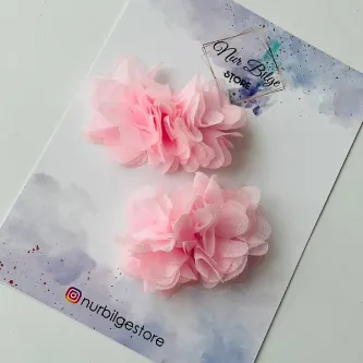 SavBrand Açık Pembe Colourful Kız Çocuk Klipsli Özel Günler Doğum Günü 23 Nisan Bayram