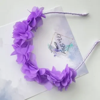 SavBrand Lila Colourful Kız Çocuk Taç Özel Günler 23 Nisan Bayram
