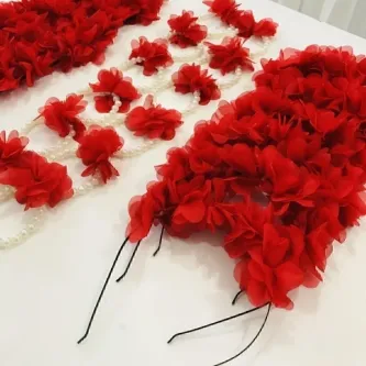 SavBrand Nedime Bileklik Ve Nedime Taç Set (28 PARÇA)