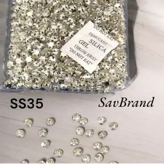 SavBrand Gümüş Rengi Metal Kasalı Dikme Beyoğlu Taşı (1 Paket) Ss 35 720 Adet