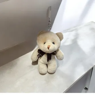 SavBrand Peluş Ayıcık Fiyonk  Anahtarlık Ve Çanta Süsü, Doğum Günü Hediyesi