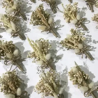 SavBrand 10 Adet Yaka Çiçeği - Damat Çiçeği - Sağdıç Çiçeği