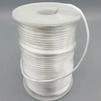 SavBrand Saten-floş Ip (sıçan Kuyruğu) Kalınlığı 2 mm. Renk Beyaz 10 metre