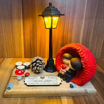 MYK HEDİYE VE SANAT ATÖLYESİ Evlilik Yıldönümü Sevgililer Günü Hediyesi Sevgiliye Konsept Hediye Sevgili Işıklı El Yapımı
