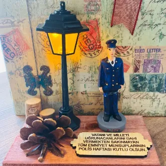 MYK HEDİYE VE SANAT ATÖLYESİ Polis Hediyesi Polis Haftası Polise Hediye