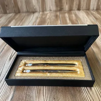 MYK HEDİYE VE SANAT ATÖLYESİ Öğretmenler Günü Lüx Kalem Seti Deri Kutulu Kişiye Özel