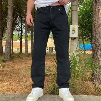 ORAY STORE Yıkamalı Siyah Baggy Pantolon