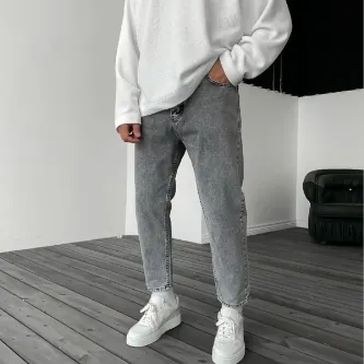 ORAY STORE Asit Gri Boyfriend Pantolon