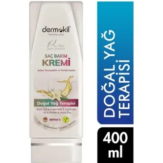 DERMOKIL NATURAL Vegan İpeksi Yumuşaklık Ve Parlak Saçlar İçin Saç Kremi 400 ml