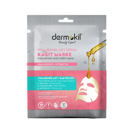 DERMOKIL  Hyaluronik Asit Serum Kağıt Maske 23 gr