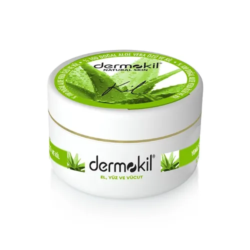 DERMOKIL NATURAL  Yüz, Vücut ve Doğal El Kremi AloeVera 300 ml