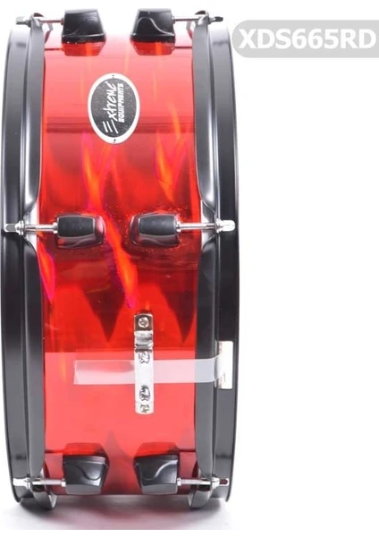 Exporanto Extreme XDS665RD Metalik Kırmızı Bateri Davul Seti görsel 3