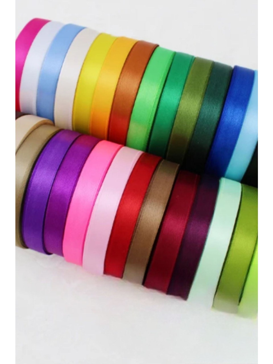 Exporanto Saten Kurdele 6 mm Bebe Mavisi 1 Metre görsel 3