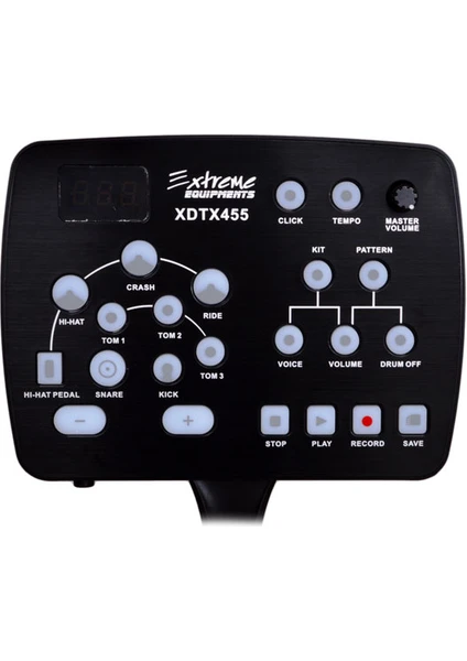Exporanto GMGS Dijital Bateri Seti Extreme XDTX455 görsel 5